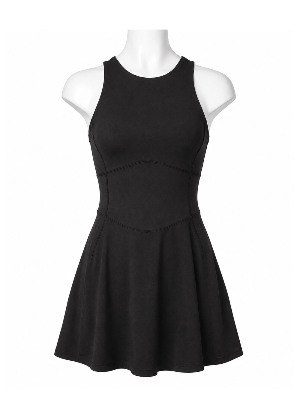 Size 4 Lululemon Court Crush Dress Black Tennis Athletic Built-In Shorts